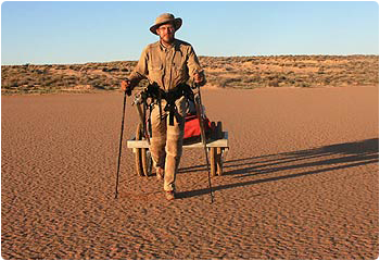 Louis treks across Aussie desert with the help of Greentyres