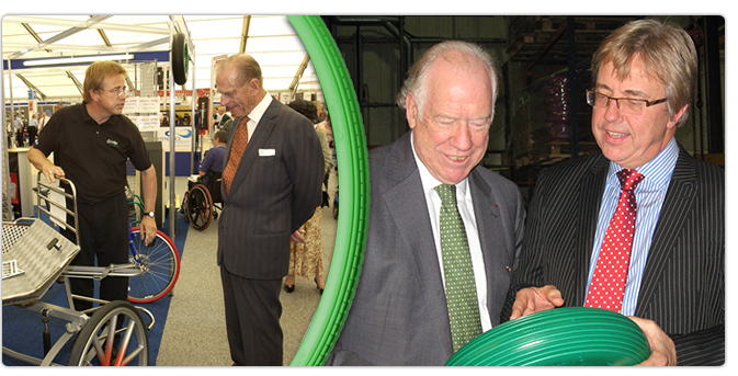 Greentyre meets Prince Philip and Stuart Bell