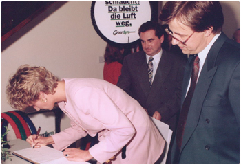 Princess Diana opens Greentyre
